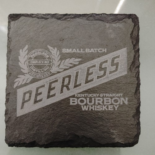 Kentucky Bourbon Trail Stone Slate Coaster Home Bar Gift Set Pappy Blantons - Picture 37 of 53