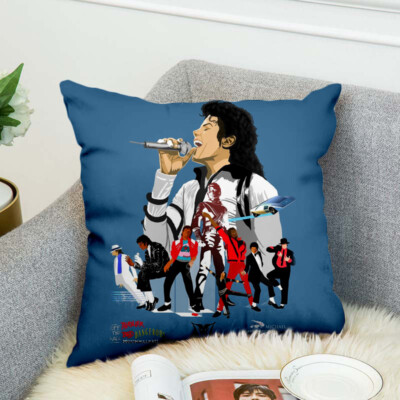 Taie d'oreiller housse de coussin michael jackson   45x45 cm 