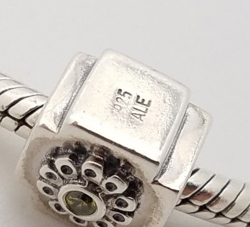 Bracciale Argento Sterling Pandora con 5 Cionondoli Stivaletto Orsacchiotto Fiori di Rosa - Foto 9 di 12