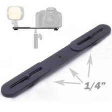 Metal Dual Flash Bracket One to Two Switcher Holder Bar Metal 1/4" New Kind