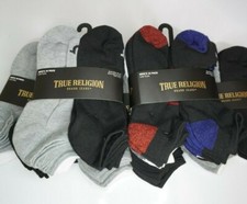 TRUE RELIGION 10 PAIRS MEN'S LOW CUT SOCKS NEW 