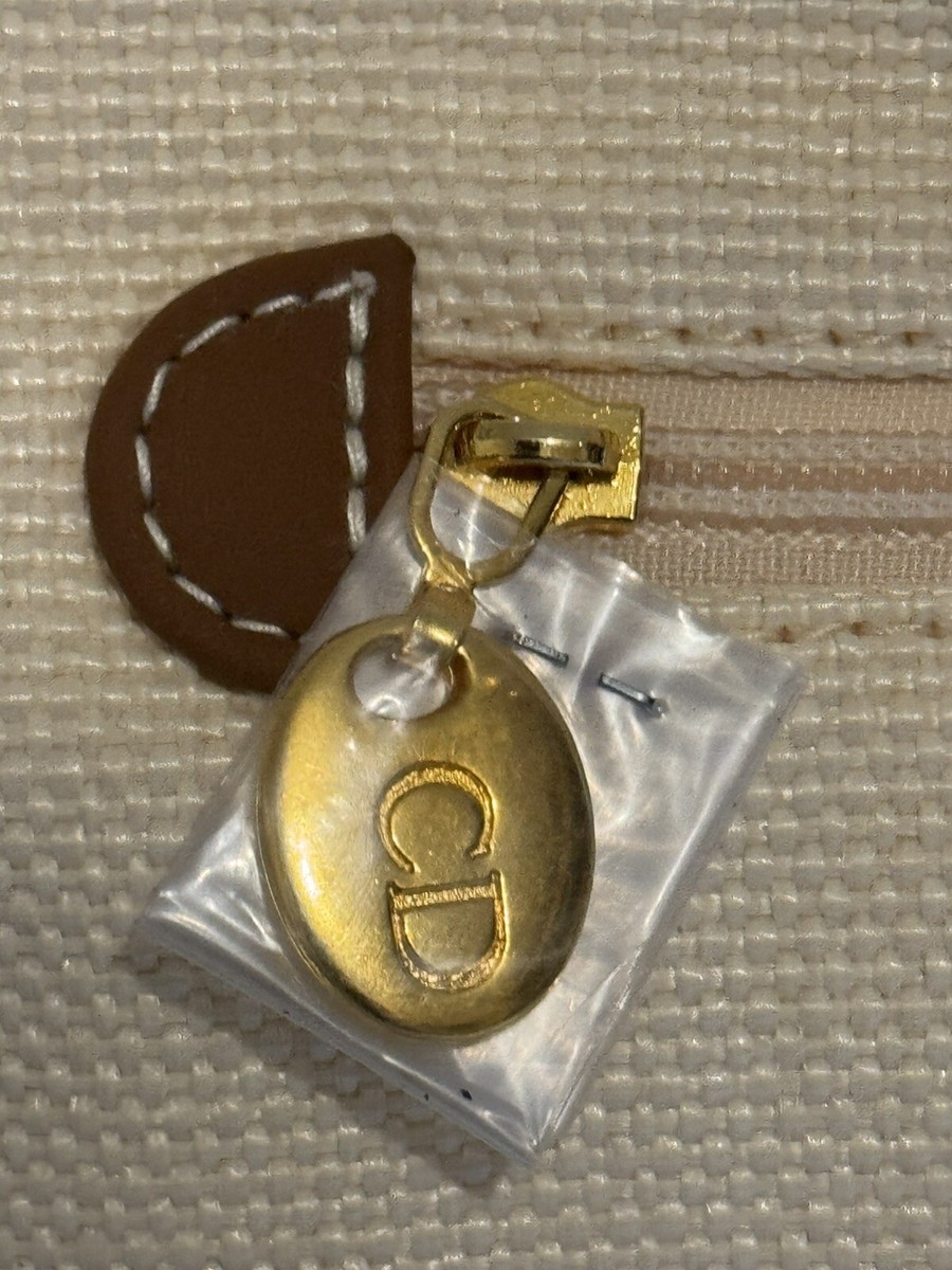 Vintage Christian Dior Travel Bag Dune Perfume Canvas Tote