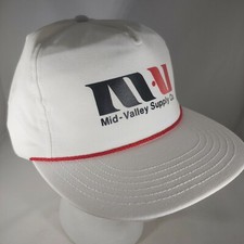 Mid Valley Supply Co Hat Snapback Trucker Logo 80s Vintage Made USA Cap