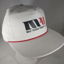 Mid Valley Supply Co Hat Snapback Trucker Logo 80s Vintage Made USA Cap 