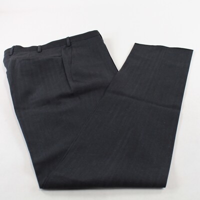 Incotex NWT Flat Front Dress Pants Size 50 34 US Tonal Blue Wool