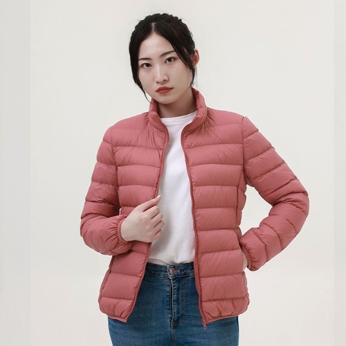 Damen Entendaunenjacke Ultraleicht Kurzmantel Damen Daunen Puffer Jacke 2XS-2XL - Bild 20 von 40