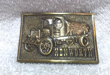 Kenworth Gold Logging Belt Buckle Tonkin Brand 1977 Vintage Truck Great Vintage