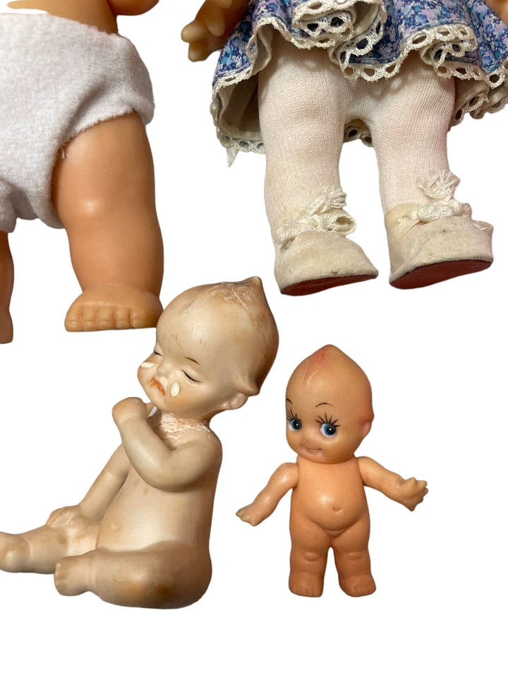 Lote Muñecas Kewpie Sun Goma Vintage Foto 4 de 4