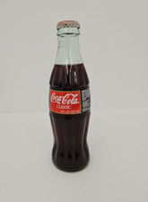 Coca-Cola Classic 1996 Christmas Bottle with Santa 8 oz Unopened - Excellent