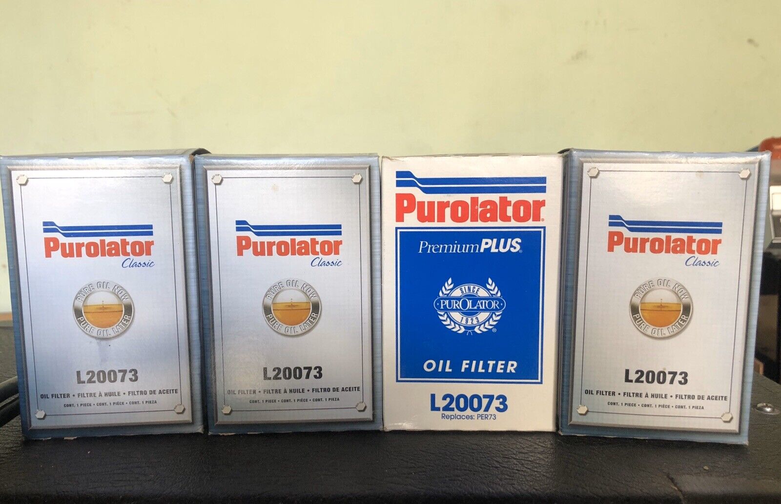 Four L20073 Purolator Classic Oil Filters