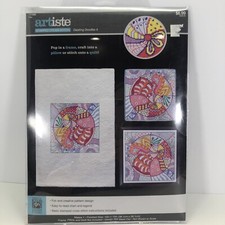 Kooler Design Studio Artiste Stamped Cross Stitch Kit Dazzling Doodles 4 New