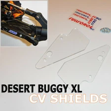 LOSI DBXLE 2.0 & DBXL DESERT BUGGY CLEAR CV SHIELDS W/HARDWARE - BY FULLFORCE RC