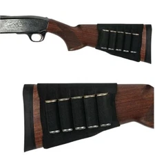 MOLLE Shotgun Rifle Butt Stock Ammo Holder Bullet Gun Sleeve Shell Hunting Pouch