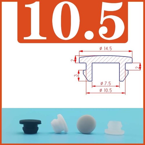 Silicone Rubber Grommet Plug Bung Cable Wiring Protect Bushes Snap-on 2.5-50.6mm - Picture 23 of 56
