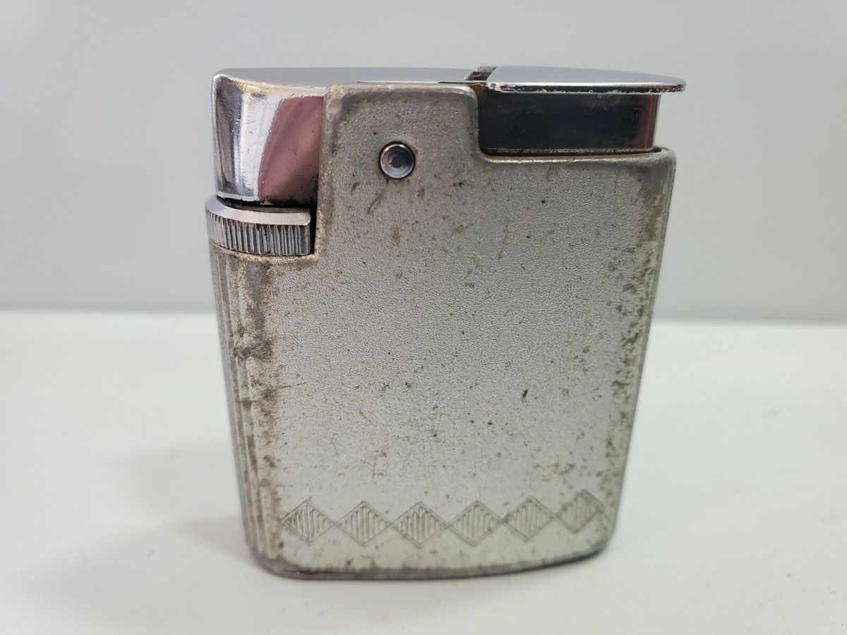 VINTAGE WORKING RONSON VARAFLAME STANDARD SILVER TONE