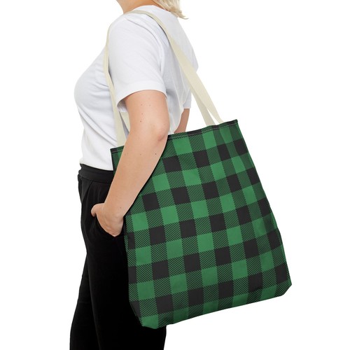 Bolso de Mano a Cuadros Navidad Verde/Negro (AOP) - Imagen 29 de 61