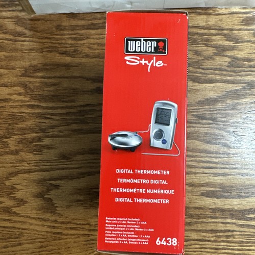 Weber Style 6438 Barbecue Grill Digital Thermometer New Unopened - Picture 4 of 5