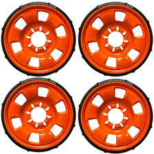 Guniwheel 80 8 Lug Universal Vehicle Mounting System Roller Wheel Set Of 4