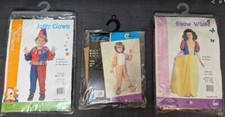 3 brand new little kids Halloween or dress-up costumes clown, lion, Snow White 