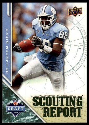 2009 Upper Deck Draft Edition #221 Hakeem Nicks Scouting Report
