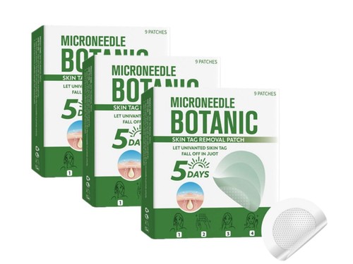 Microneedles Botanical Skin Tag Removal Patch - Quick Acting - 9pcs/Box - Picture 20 of 23