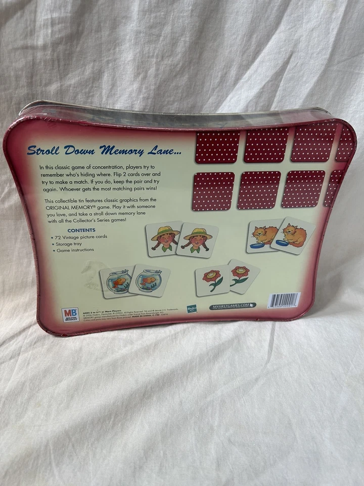 Milton Bradley Memory Card Game Collectors Series Tin 2006 New Sealed - Image 2 of 2
