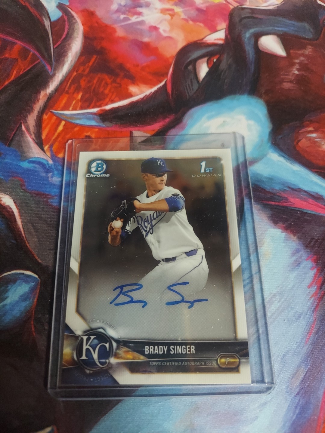 Brady Singer 2018 Bowman Chrome Draft 1st Autograph Royals!!