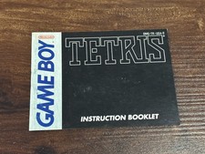 Tetris Original Black Nintendo Gameboy Instruction Manual Only