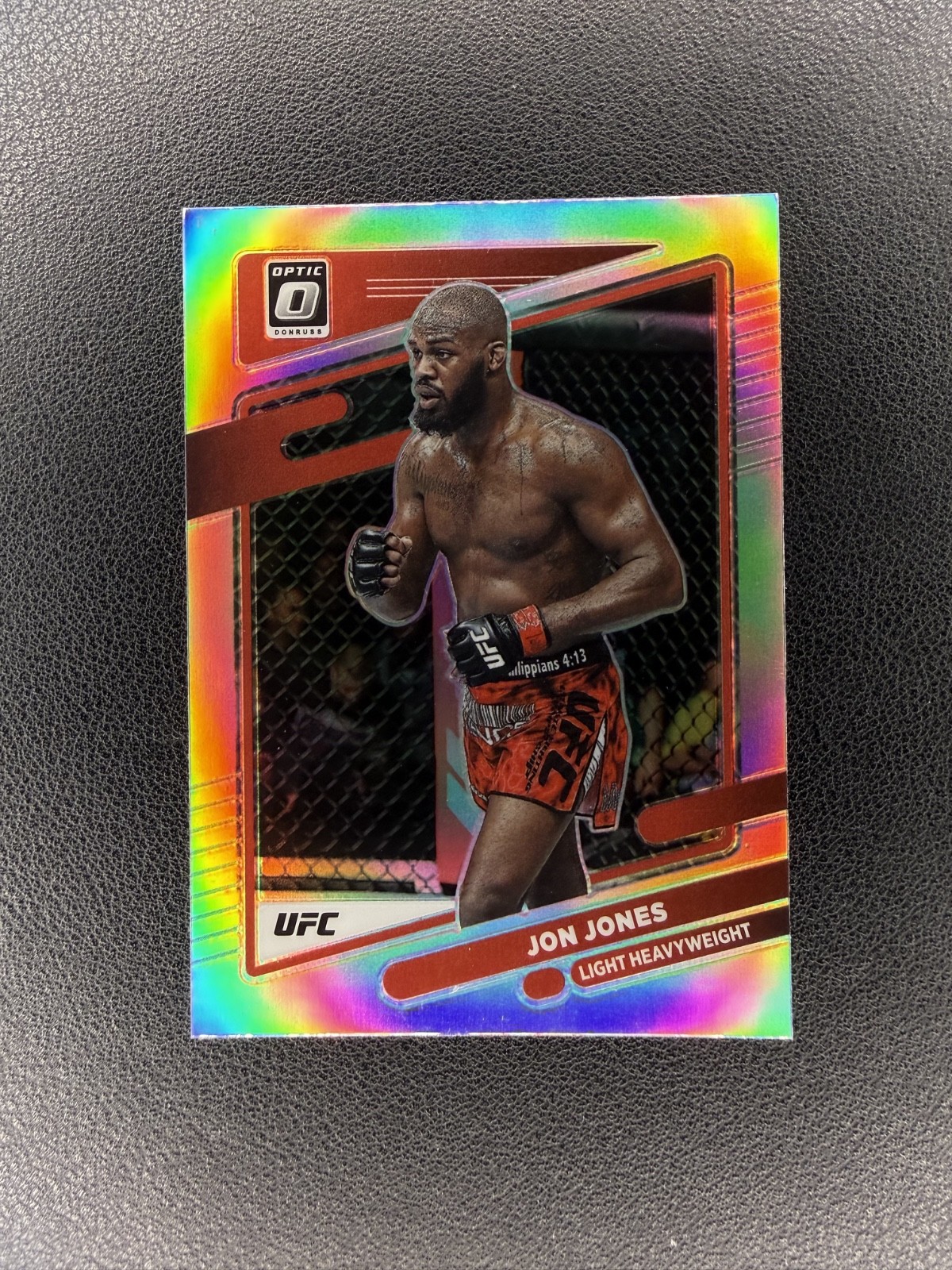 2022 Donruss Optic UFC - #65 Jon Jones Holo Silver