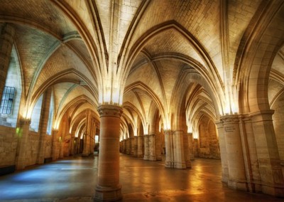 Gothic Architecture Wall Art Poster - Majestic Cathedral Vaults