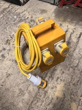 Connexion 110V Site Splitter Junction Box 4 Way 16A 5m 2.5mm Cable Brand New