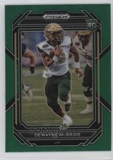 2023 Panini Prizm Draft Picks Green Prizm DeWayne McBride #131 0rg2