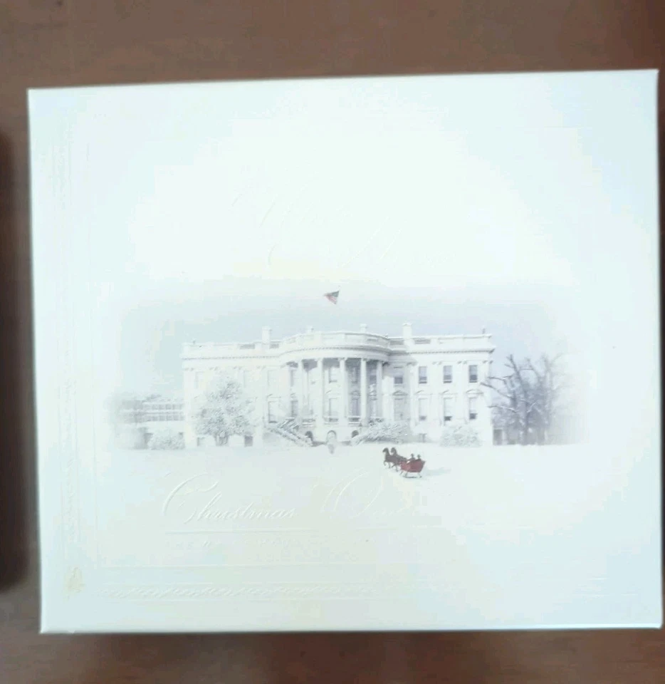 Lote de 3 adornos navideños Asociación Histórica Casa Blanca 2005-2007 con cajas  Foto 3 de 4