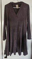 Anthropologie Dolan left coast tout V neck gray boho swing dress pockets S