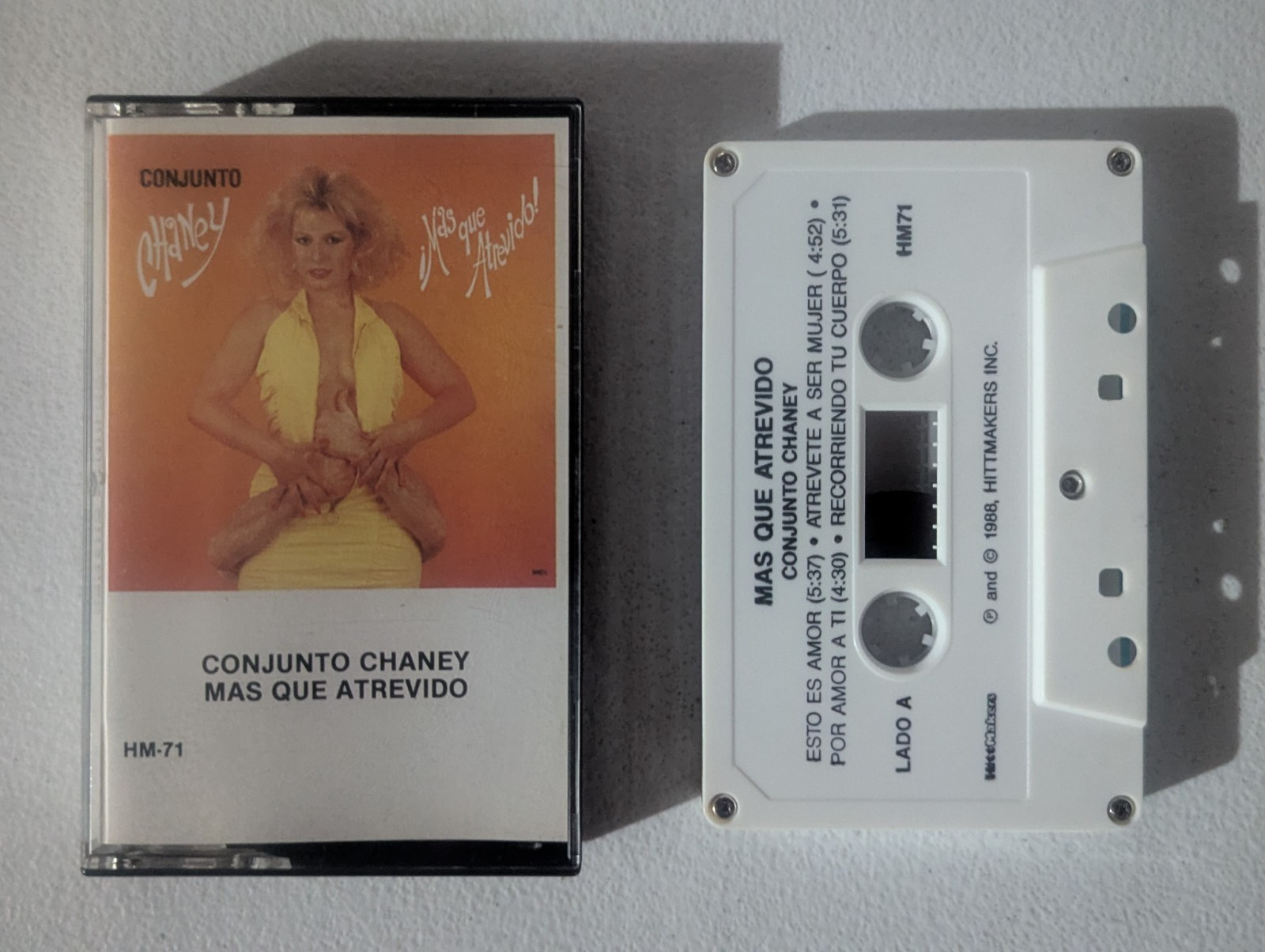 CONJUNTO CHANEY Mas Que Atrevido 1988 1st Press Cassette Tape Salsa Jerry Rivera