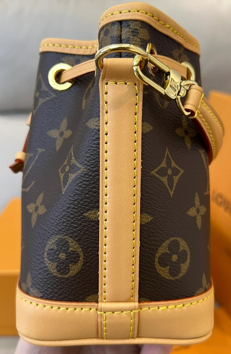 Louis Vuitton Noe Monogram Brown Gold Shoulder Bag Excellent | eBay