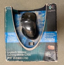 Logitech G700 Wireless Gaming Mouse 13 Controls Black - Open Box