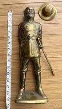Union Army General Ulysses S Grant Civil War Brass Statue Sword *READ**