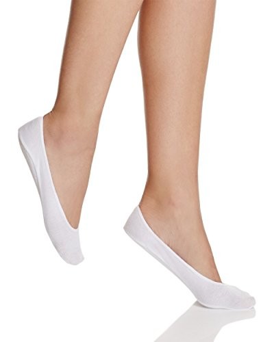 SAOLA Calvin Klein 2 paia di fodera suola imbottita in cotone da donna (S M (taglia USA 5 7) bianco)