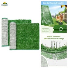 LOOBANI Dog Grass Pee Pads, 18.1x28.1in Artificial Grass Pad for Potty Tray