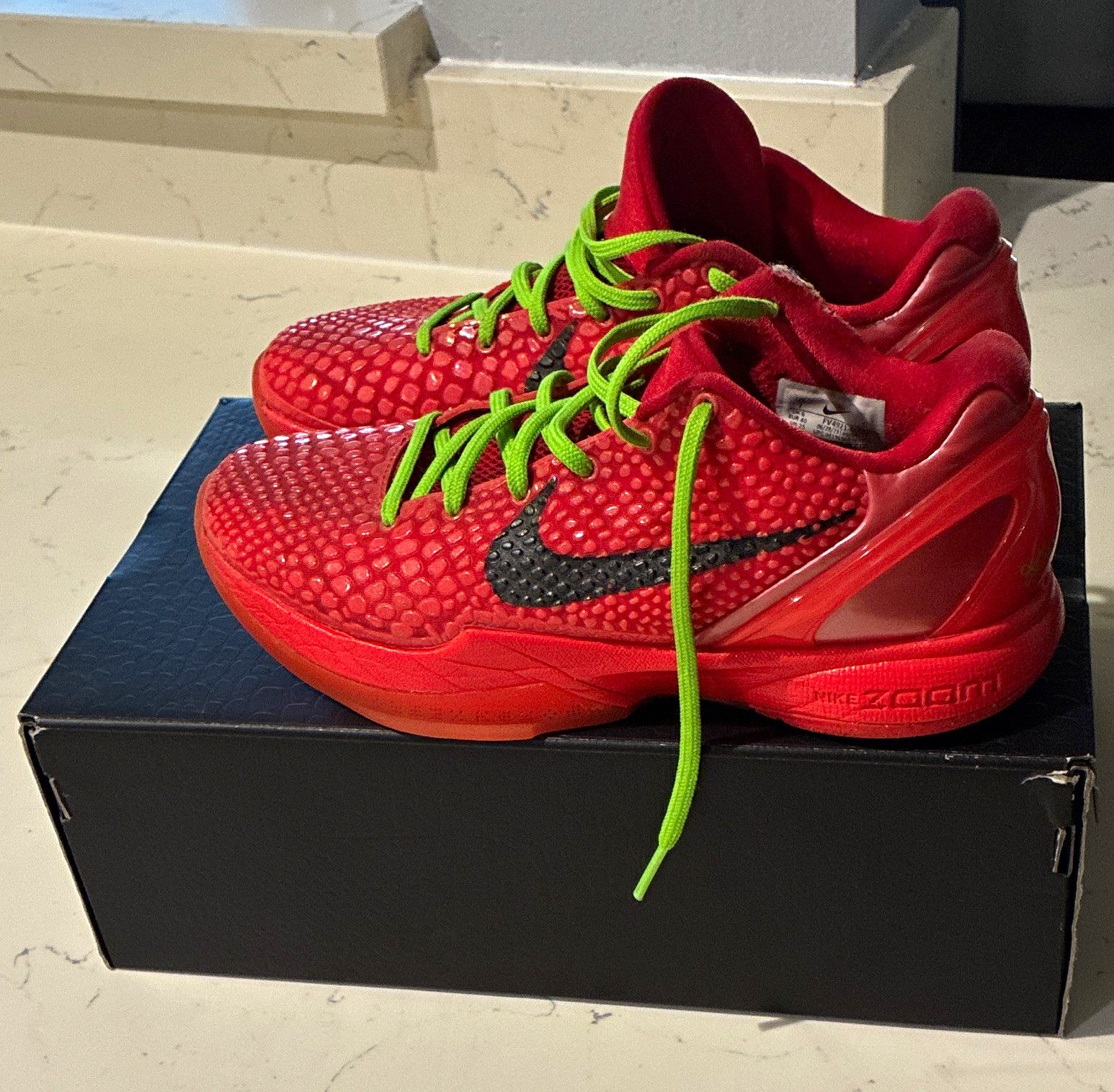 Nike Kobe 6 Protro Reverse Grinch Low Top Men’s Basketball Shoes FV4921-600