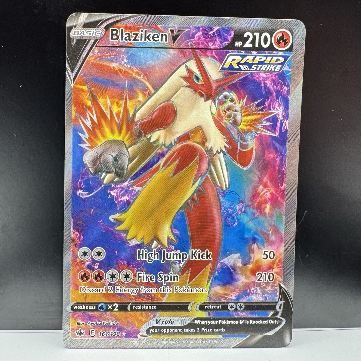 Blaziken V Pokemon TCG Sword & Shield - Chilling Reign 161/198