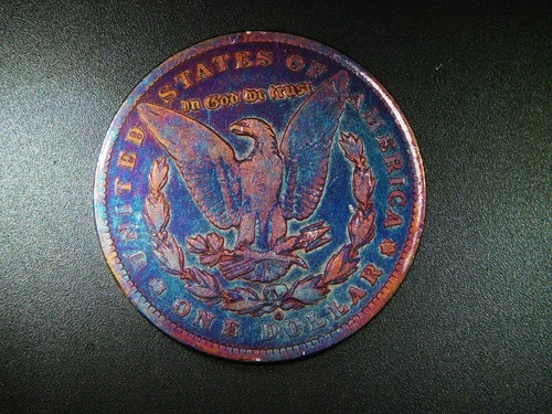 BEAUTIFUL TONED 1886-O MORGAN SILVER 90% DOLLAR BEAUTIFUL COLLECTOR COIN M880 - Picture 3 of 5