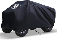 Waterproof ATV Cover, Heavy Duty Black Protects 4 Wheeler from Snow Rain or Sun