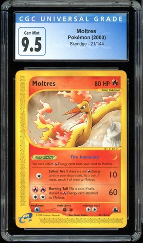 Moltres graded CGC 9.5 for sale on eBay