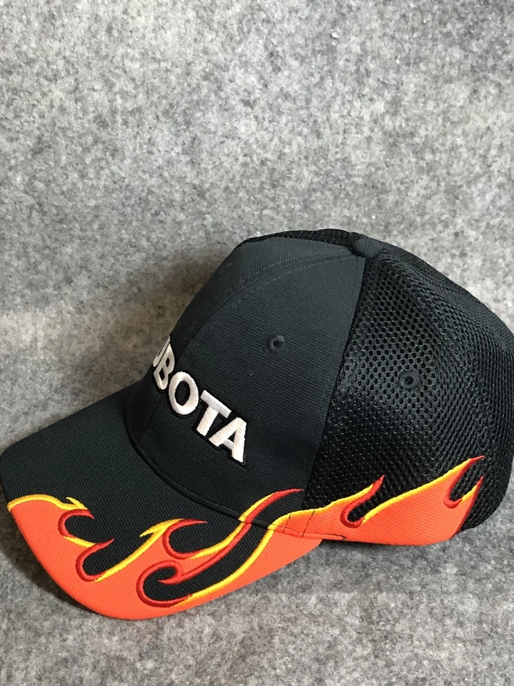 Kubota Hat Cap Strap Back Flames Logo Hunting Hiking Workwear - Image 2 of 4