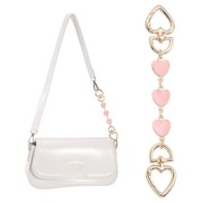 Bag Extender Chain, 1 Pcs Purse Strap Heart Shape Chain, Pink