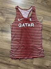Nike Pro Elite Team Qatar Track & Field Women's Running Singlet **MADE IN USA**