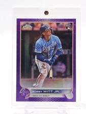 BOBBY WITT JR. 2022 TOPPS CHROME UPDATE PURPLE REFRACTOR ROOKIE RC #USC35 Q3414