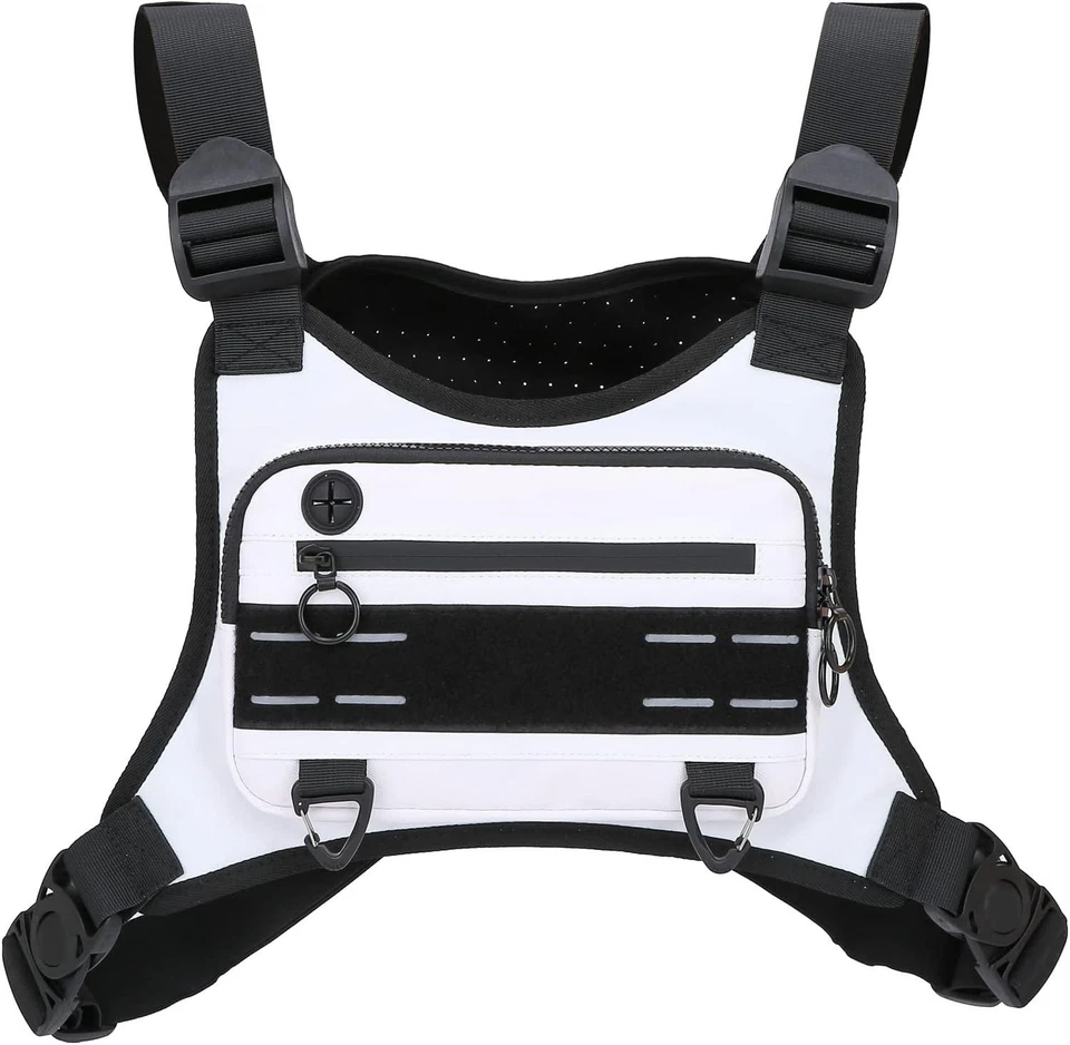 Bolsa de pecho deportiva ligera resistente al agua para hombre y mujer - Diseño manos libres Foto 3 de 4